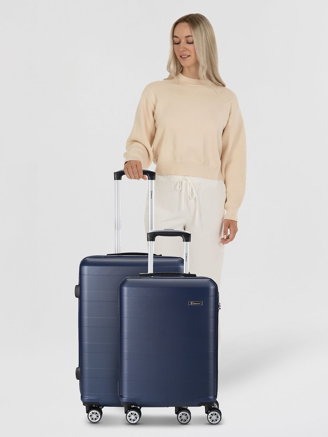 Benzi 5330 4-hjulig Resväskeset 2-delad