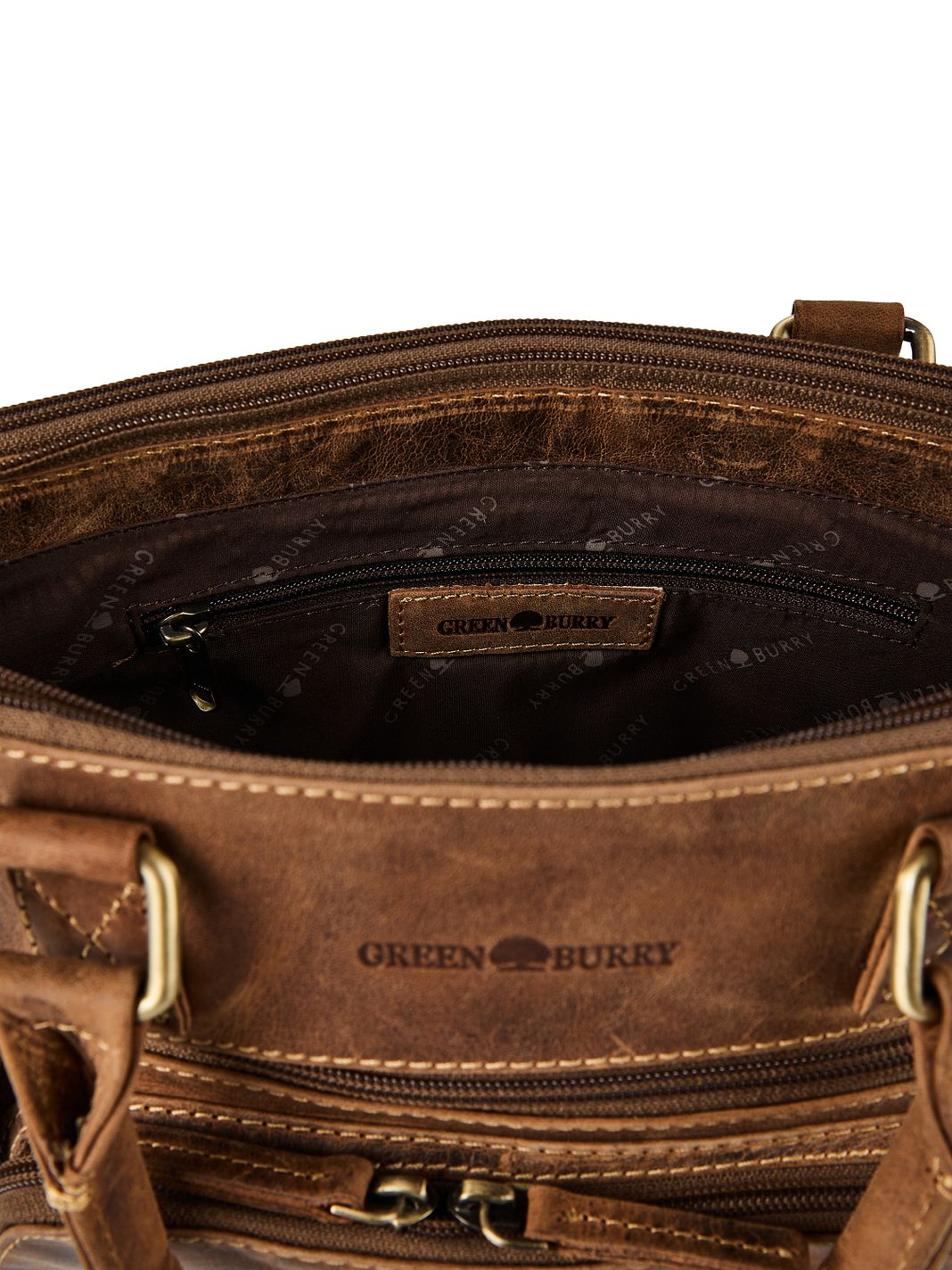Greenburry Vintage Bolso Piel natural 34 cm Greenburry Vintage Bolso Piel natural 34 cm