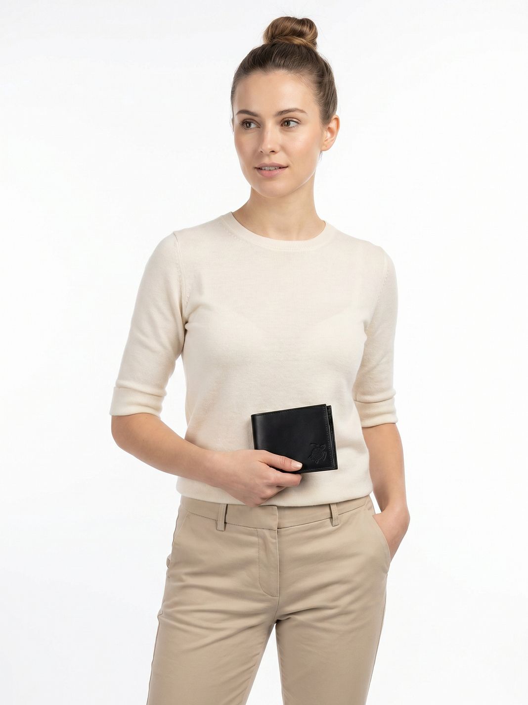 oxmox Leather Cartera Bloqueo RFID Piel natural 12 cm