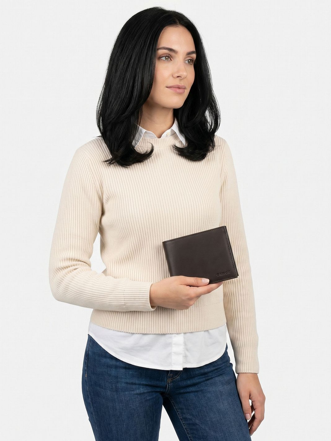 oxmox Leather Plånbok RFID-skydd Läder 12 cm