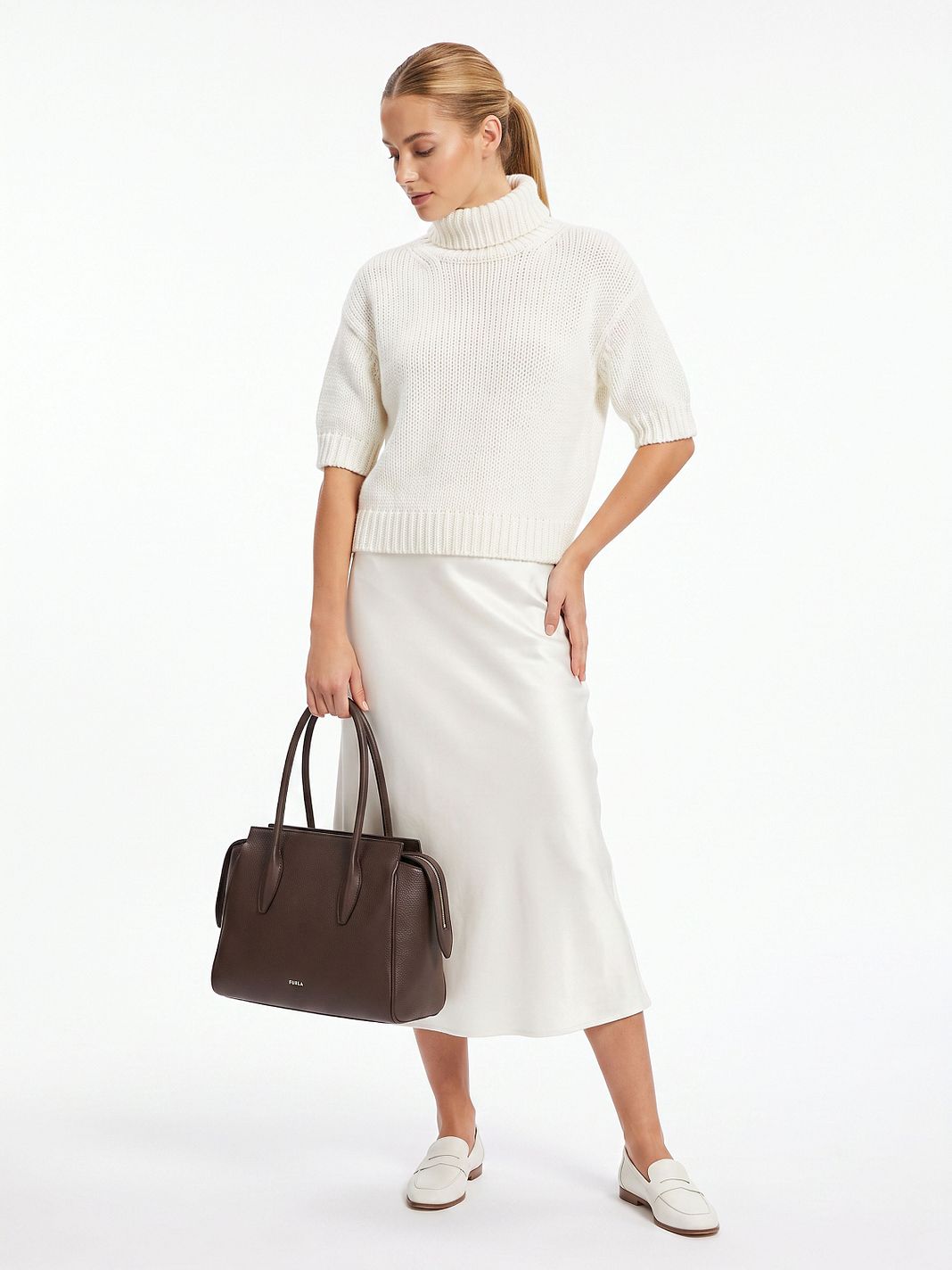 Furla Ambra Borsa tote L Vera Pelle 35 cm Furla Ambra Borsa tote L Vera Pelle 35 cm