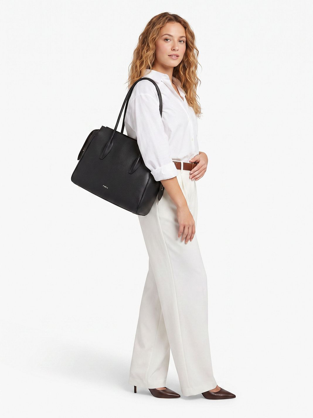Furla Ambra Borsa tote L Vera Pelle 35 cm Furla Ambra Borsa tote L Vera Pelle 35 cm