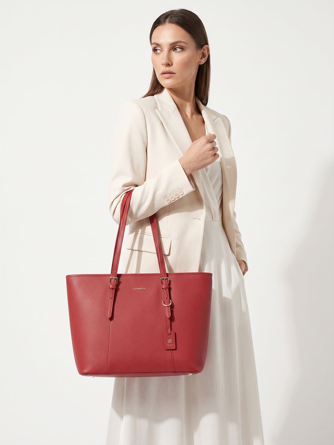 Lazarotti Bolsa de compras «Bologna Leather XL» de piel, 35 cm Lazarotti Bolsa de compras «Bologna Leather XL» de piel, 35 cm