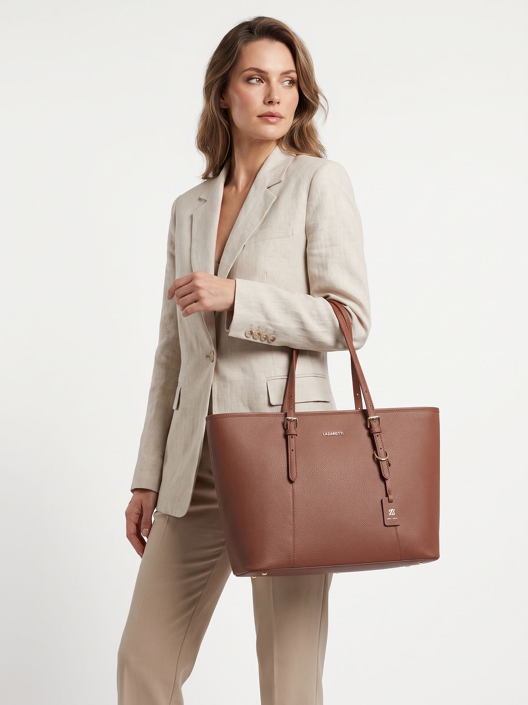 Lazarotti Bolsa de compras «Bologna Leather XL» de piel, 35 cm Lazarotti Bolsa de compras «Bologna Leather XL» de piel, 35 cm