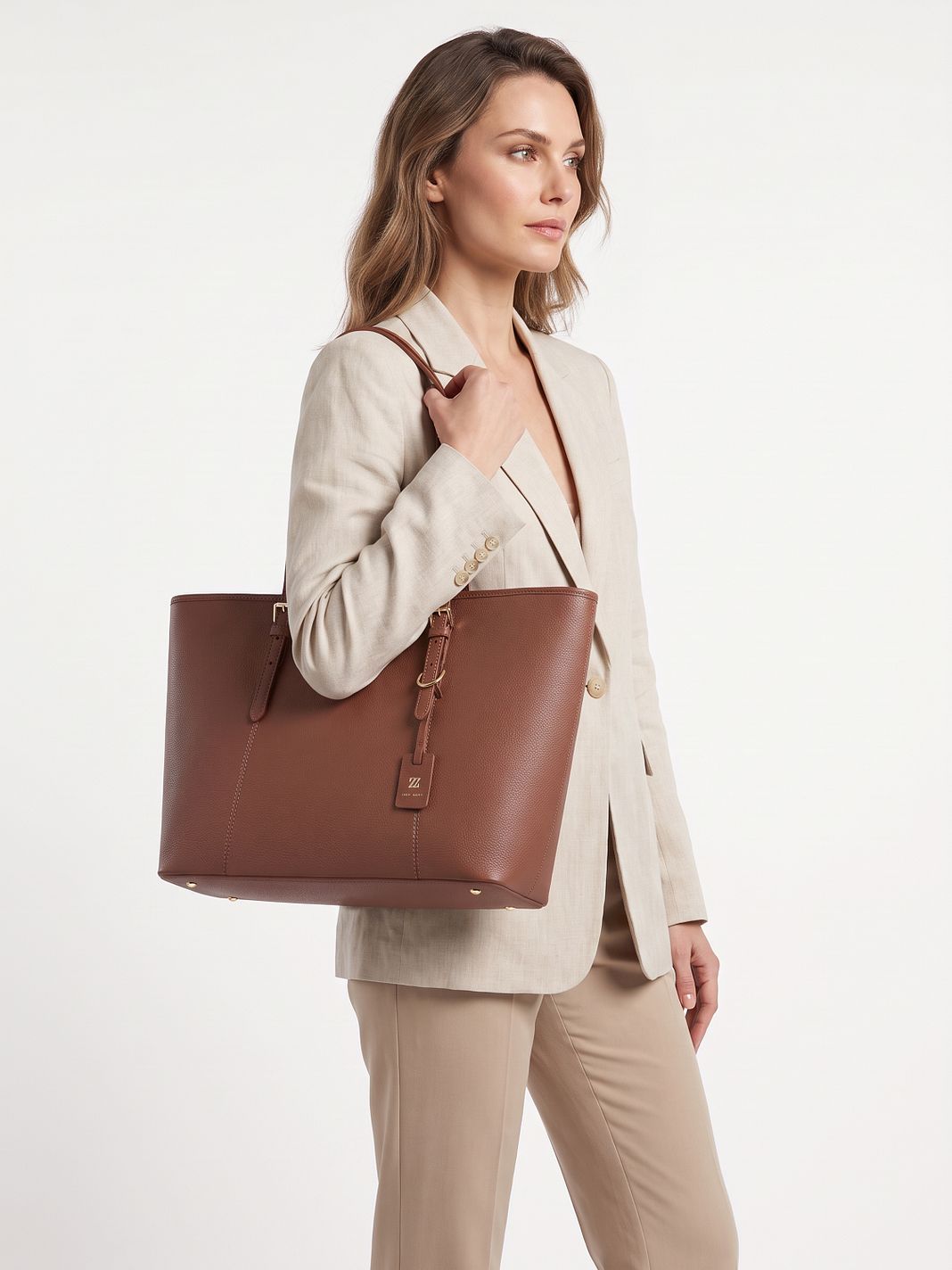 Lazarotti Bolsa de compras «Bologna Leather XL» de piel, 35 cm Lazarotti Bolsa de compras «Bologna Leather XL» de piel, 35 cm