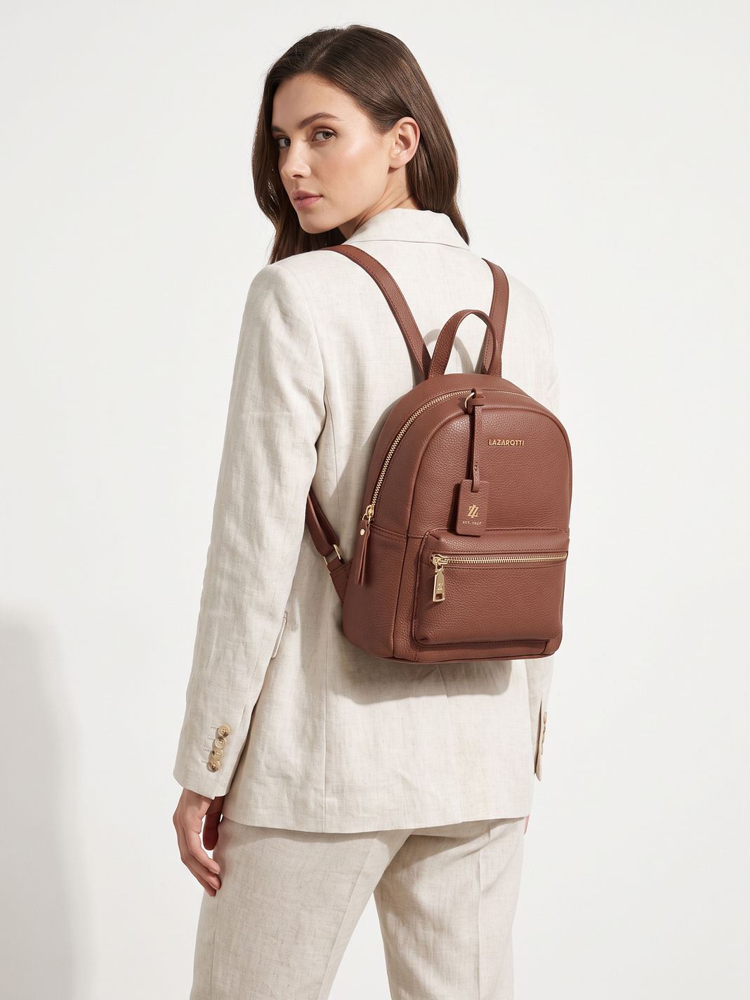 Lazarotti Bologna Leather Bolsos mochila Piel natural 27 cm Lazarotti Bologna Leather Bolsos mochila Piel natural 27 cm