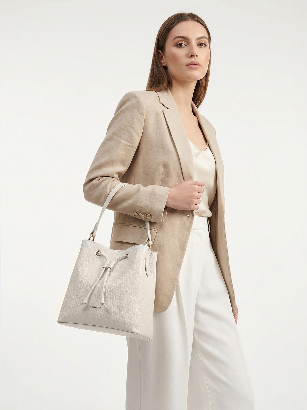 Lazarotti Borsa a sacco in pelle Bologna, 25 cm