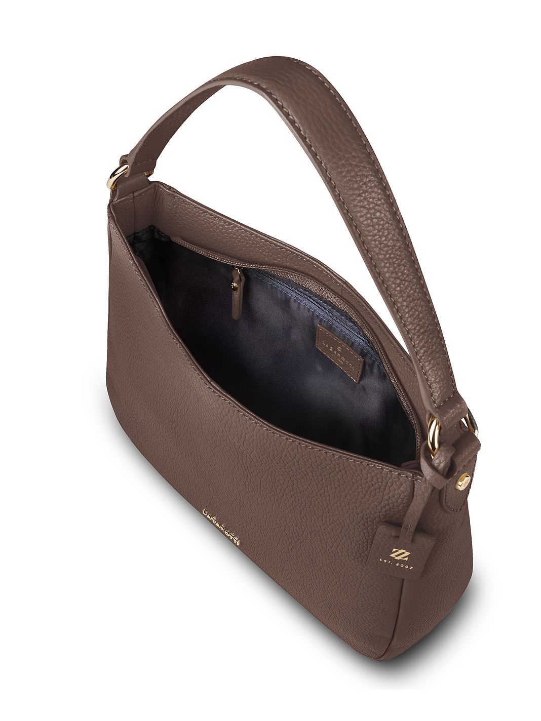 Lazarotti Kožená taška přes rameno Bologna Leather Hobo, 27 cm