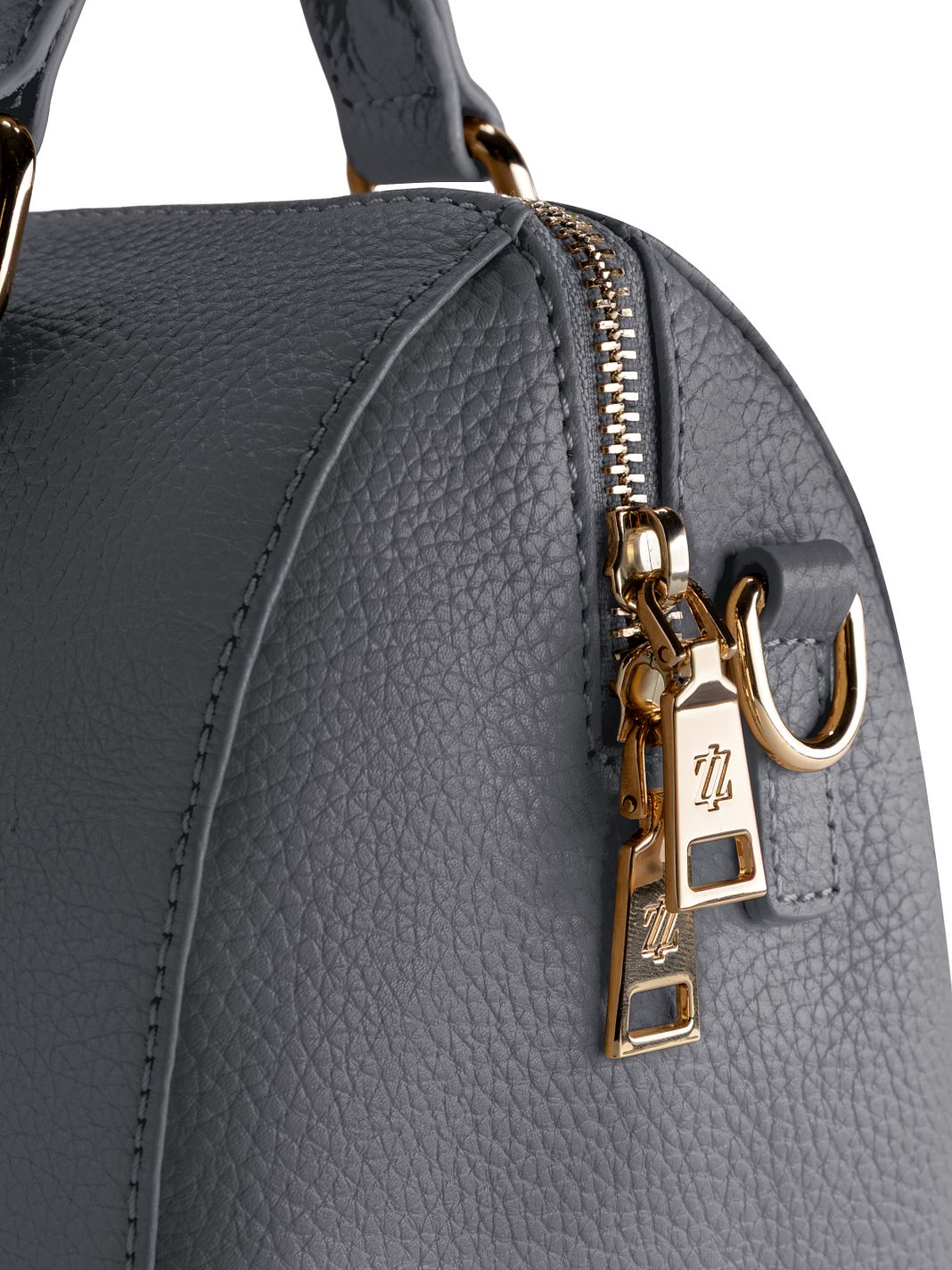 Lazarotti Bologna läderbowlingväska, handväska, crossbody-väska, läder, 26 cm