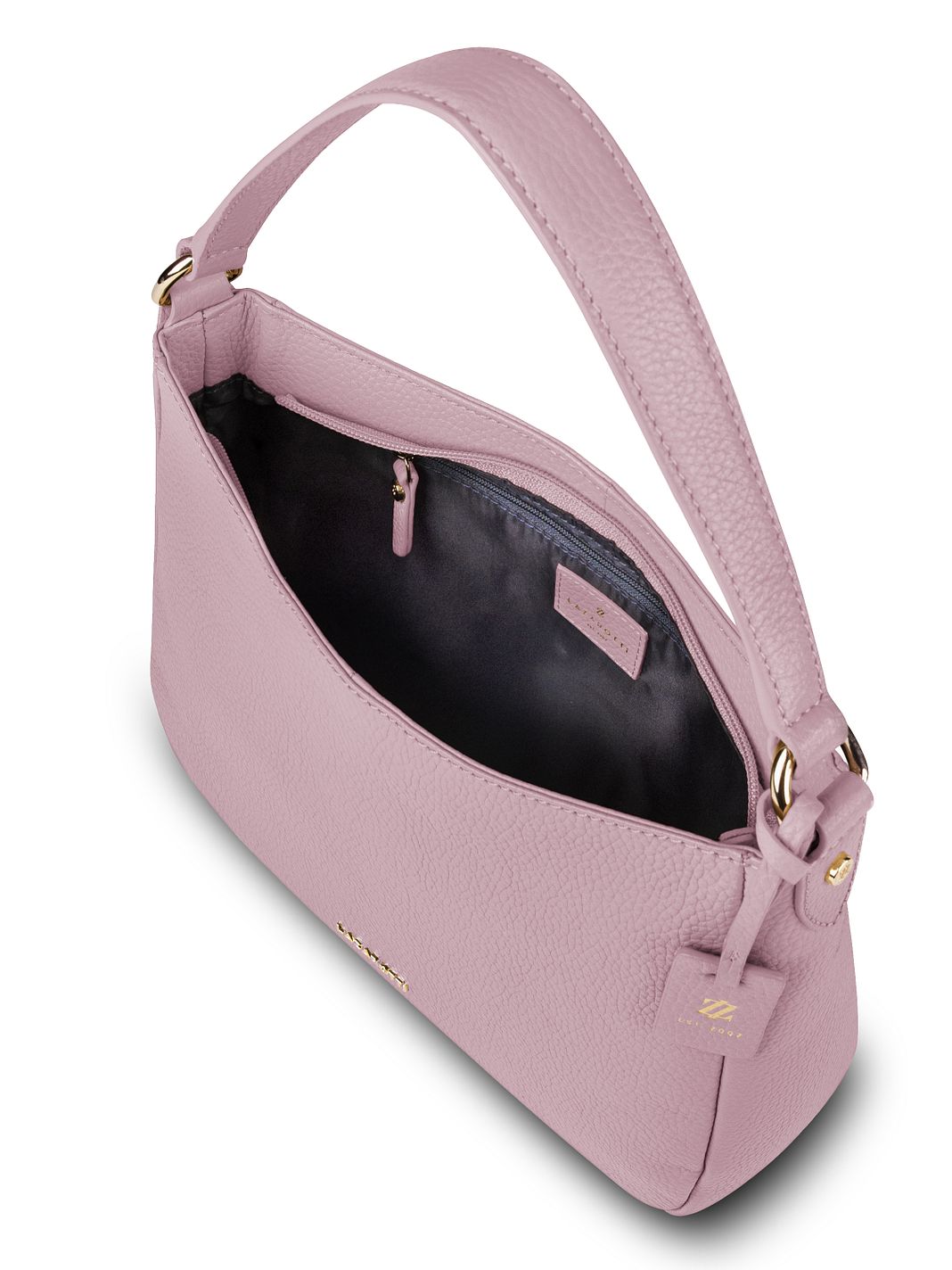 Lazarotti Bolsa de hombro tipo hobo de piel de Bolonia, 27 cm Lazarotti Bolsa de hombro tipo hobo de piel de Bolonia, 27 cm