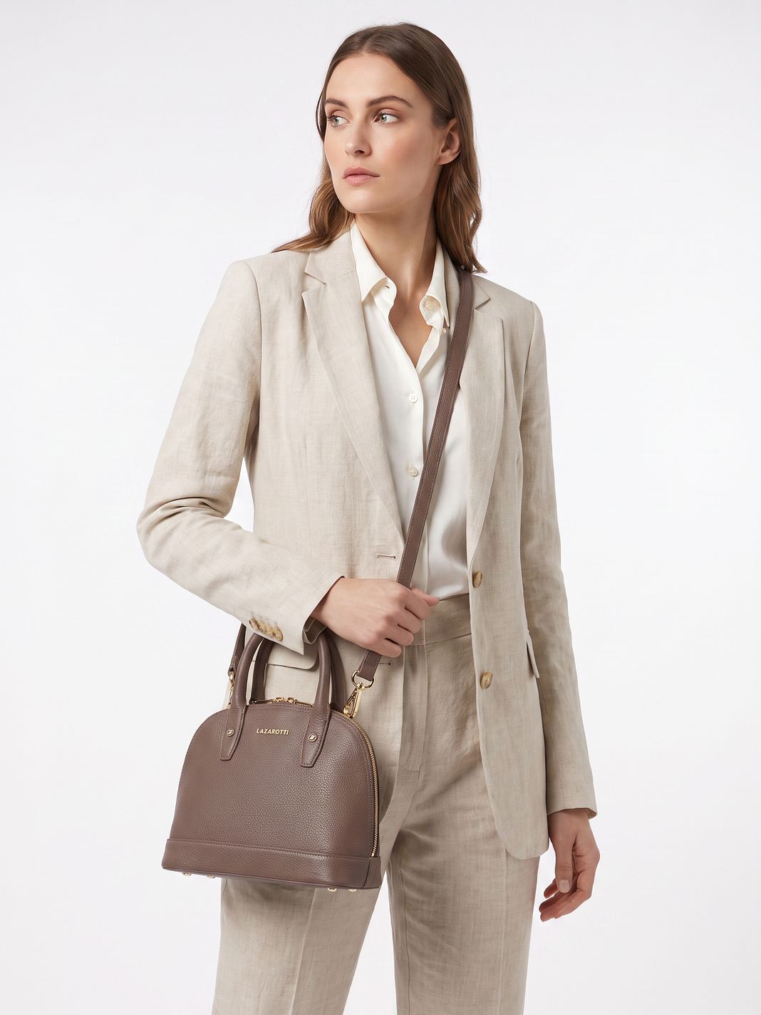 Lazarotti Bologna Leather Bolso Piel natural 23 cm Lazarotti Bologna Leather Bolso Piel natural 23 cm