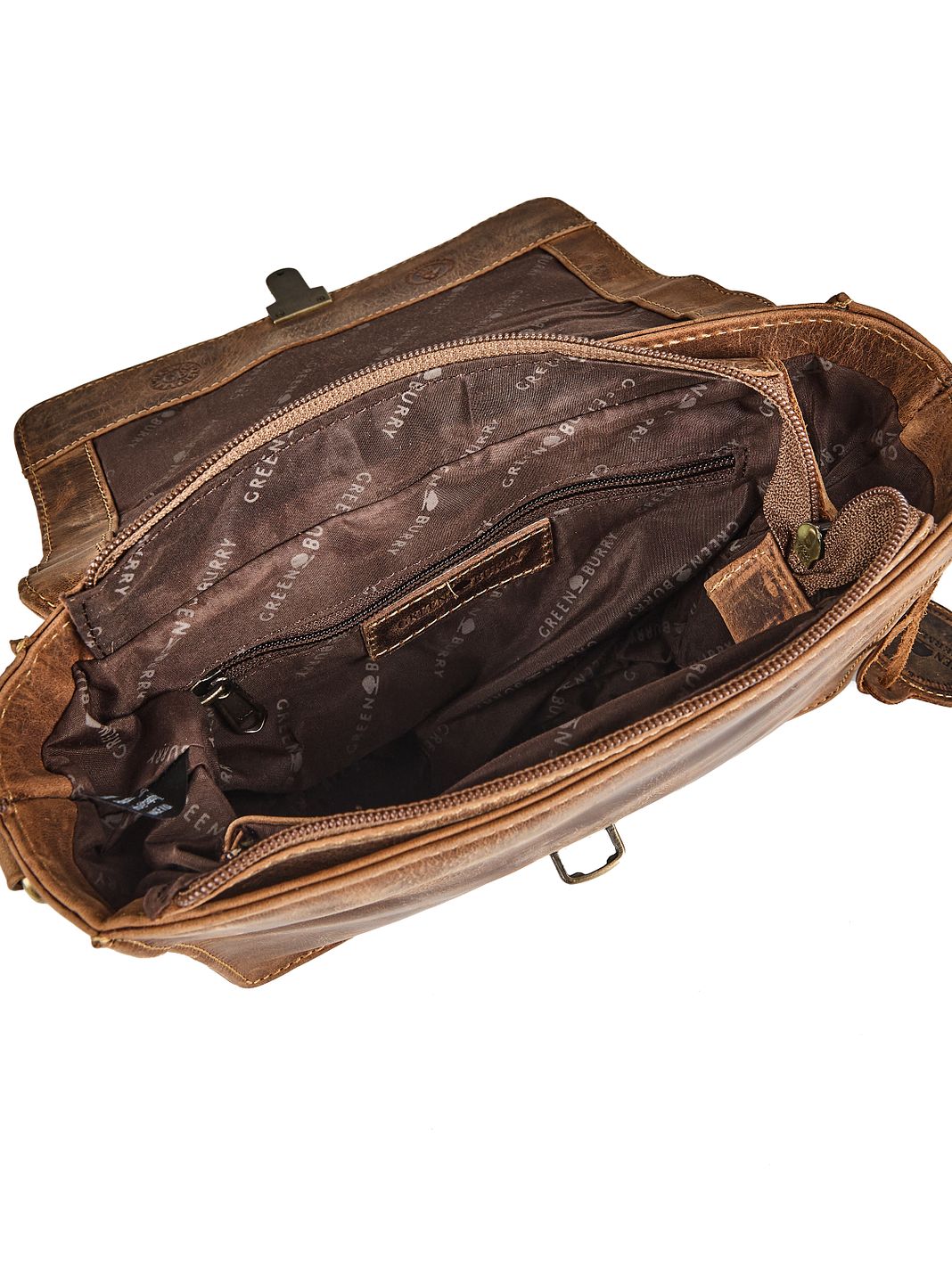 Greenburry Vintage Borsa a tracolla Vera Pelle 22 cm Greenburry Vintage Borsa a tracolla Vera Pelle 22 cm