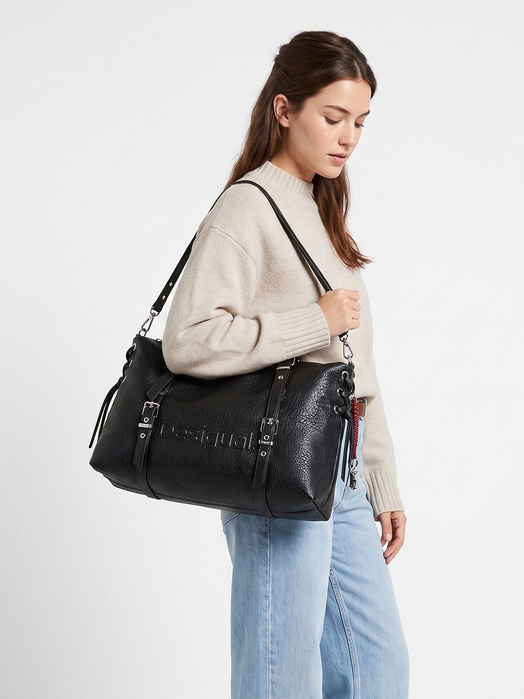 Desigual Half Logo Borsa a spalla 41.5 cm Desigual Half Logo Borsa a spalla 41.5 cm