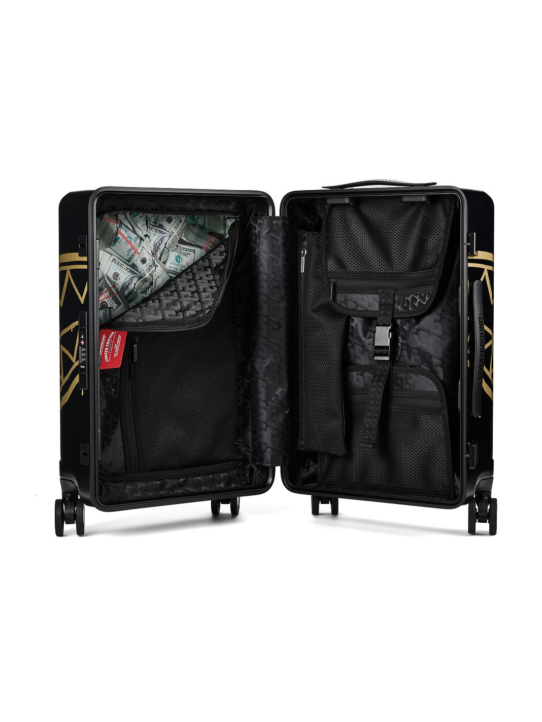 Sprayground That Gold Drap 4 ruote Trolley cabina 52 cm Sprayground That Gold Drap 4 ruote Trolley cabina 52 cm