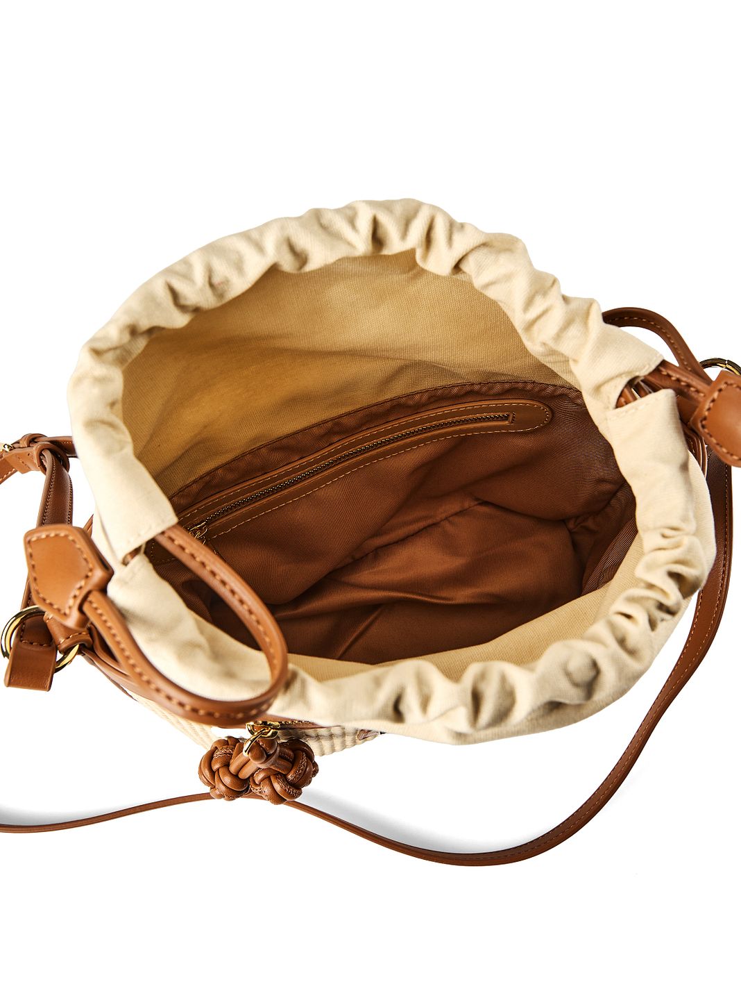 Love Moschino Straw Chic Borsa secchiello 24 cm