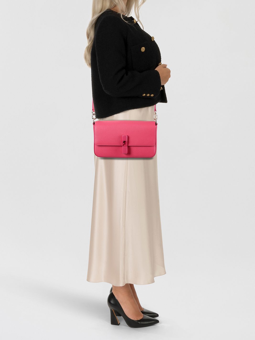 Furla Iride Bolso bandolera Piel natural 24 cm Furla Iride Bolso bandolera Piel natural 24 cm