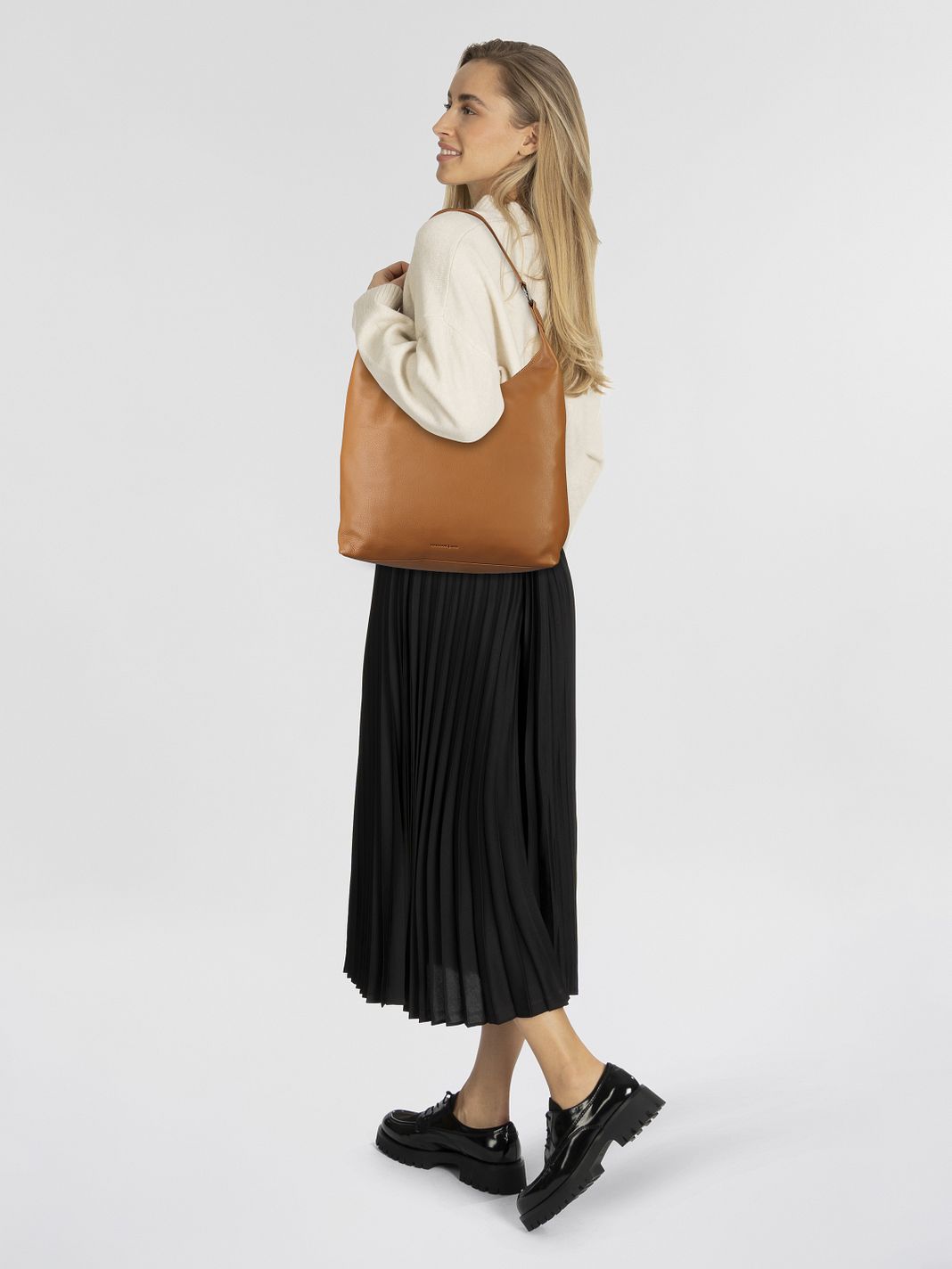 Harbour 2nd Just Pure Kiana Borsa a spalla Vera Pelle 37 cm