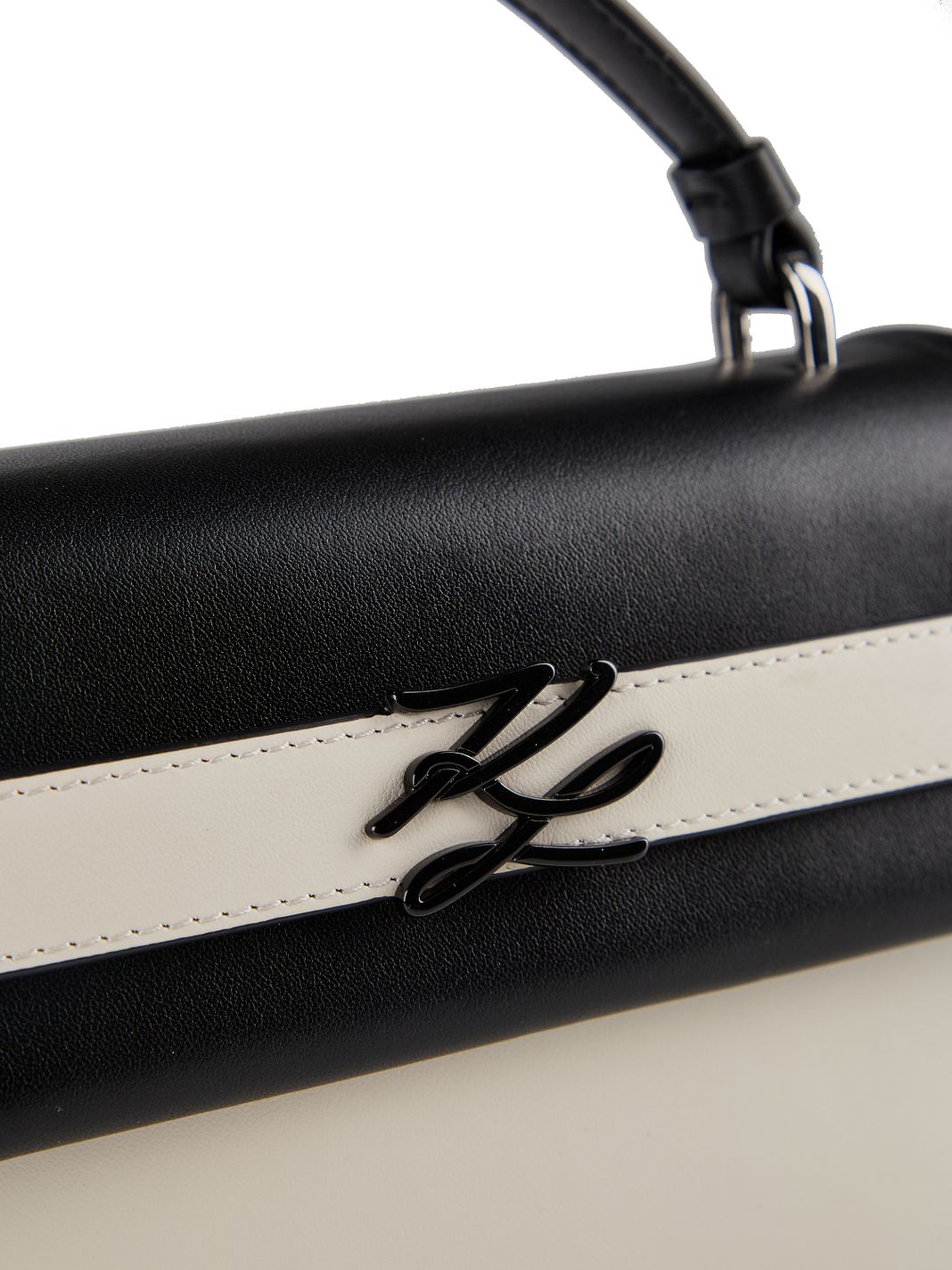 Karl Lagerfeld Autograph Borsetta Vera Pelle 24 cm Karl Lagerfeld Autograph Borsetta Vera Pelle 24 cm