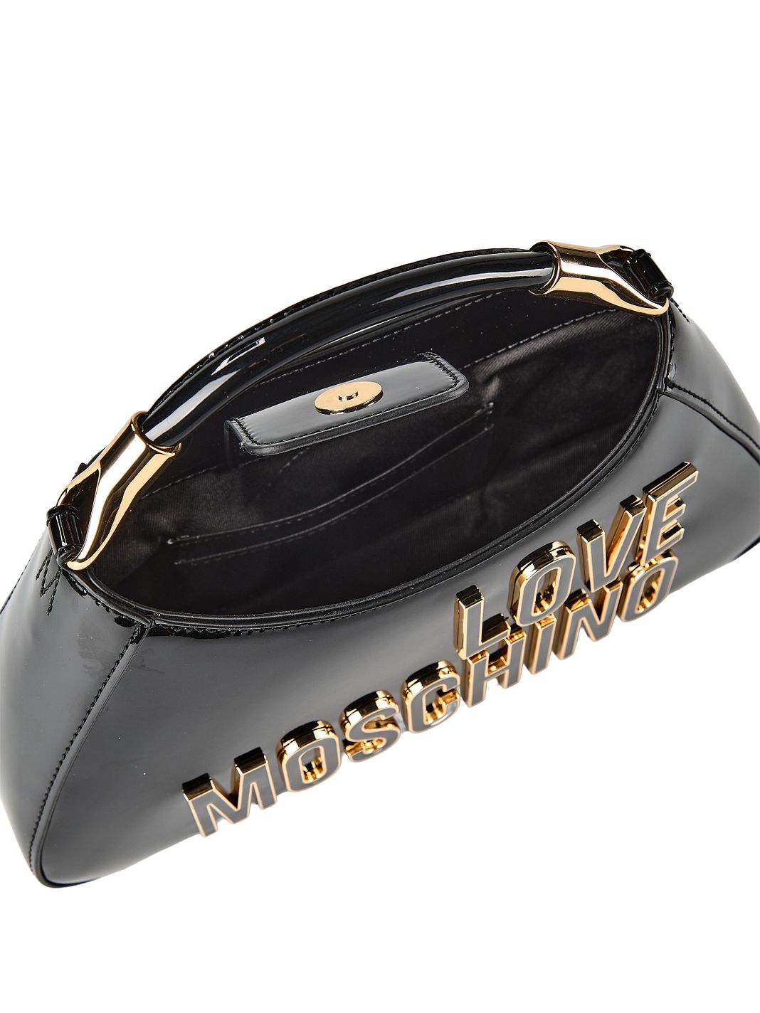 Love Moschino Enameled Logo Borsetta 27 cm Love Moschino Enameled Logo Borsetta 27 cm