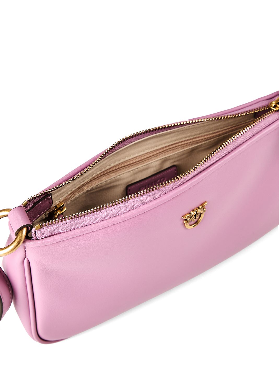 PINKO Half Moon Borsa a tracolla Vera Pelle 23 cm
