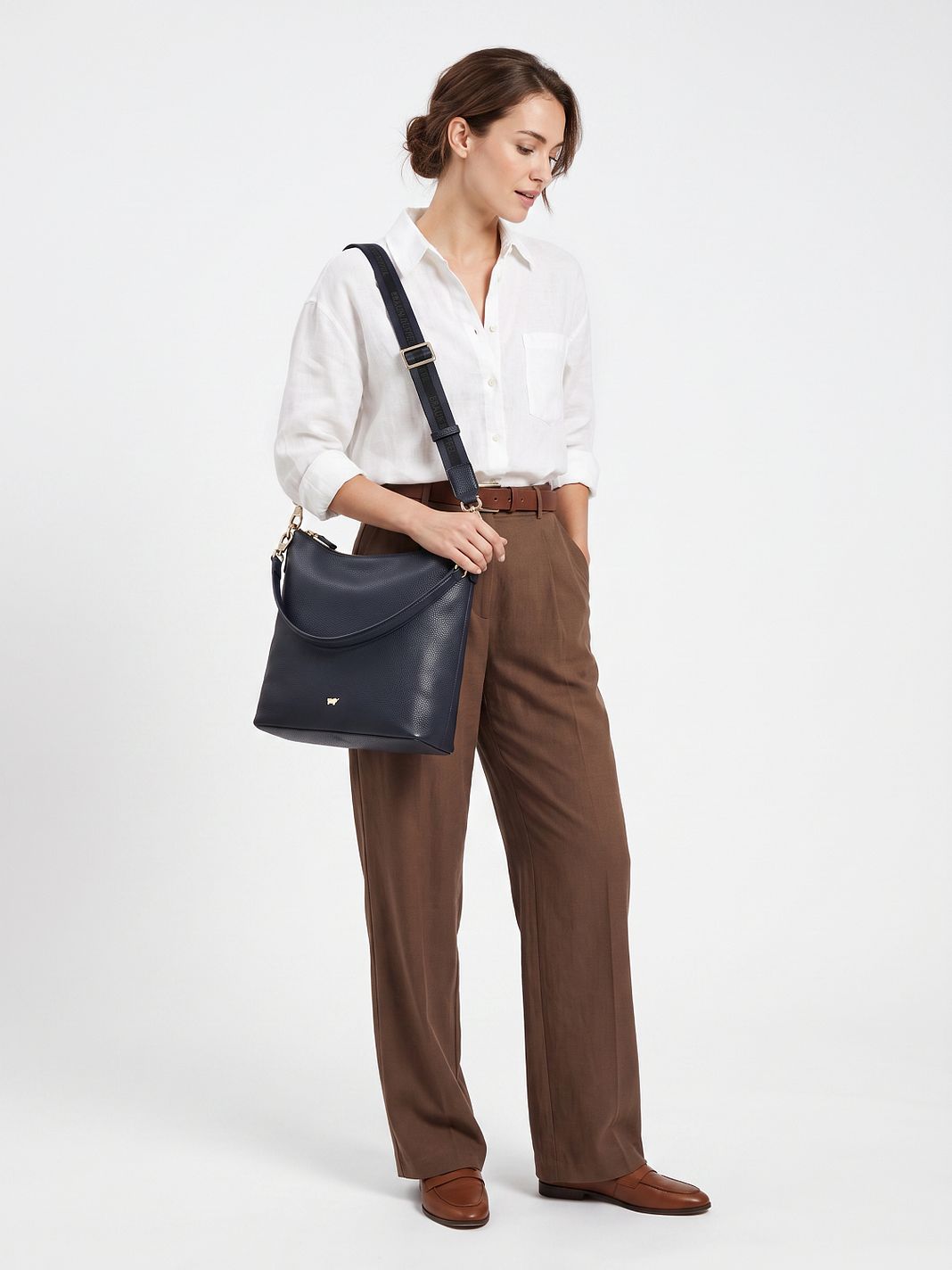 Braun Büffel Hanna Borsa a spalla M Vera Pelle 31 cm Braun Büffel Hanna Borsa a spalla M Vera Pelle 31 cm