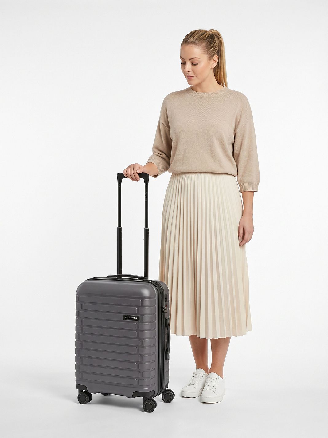 Pactastic Collection 04 THE CABIN + 4 ruote Trolley cabina S 55 cm espandibile
