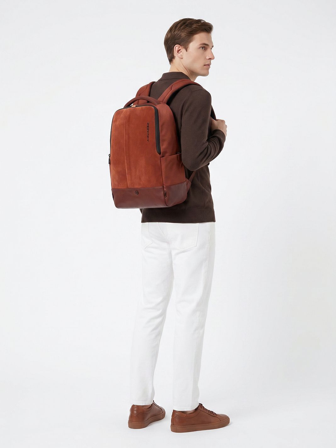 Piquadro Sync Daypack Protezione RFID Vera Pelle 47 cm Vano porta PC Piquadro Sync Daypack Protezione RFID Vera Pelle 47 cm Vano porta PC