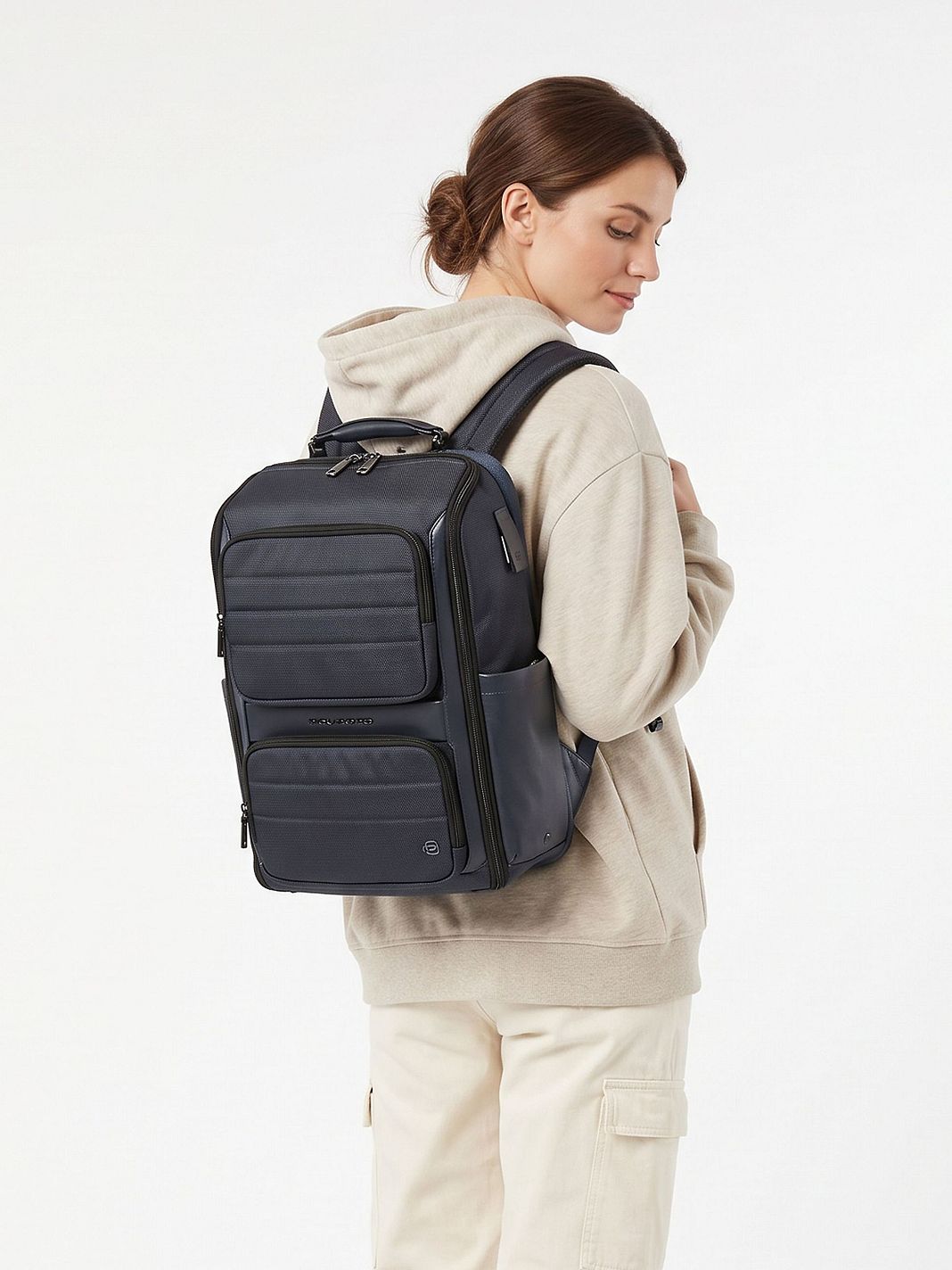 Piquadro Oberon Daypack Protezione RFID 48 cm Vano porta PC Piquadro Oberon Daypack Protezione RFID 48 cm Vano porta PC