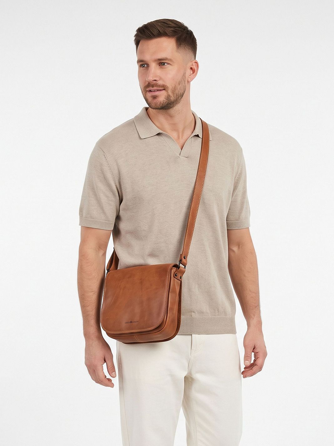 Greenburry Vintage Crossbody taske Læder 30 cm