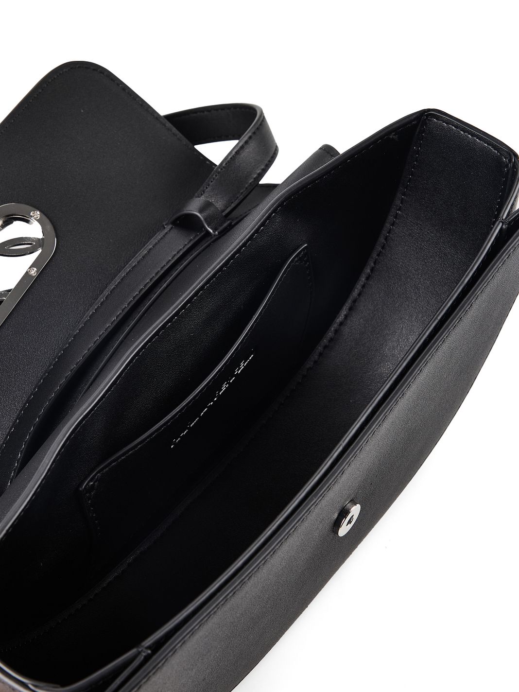 Karl Lagerfeld Signature Borsa a tracolla Vera Pelle 25 cm Karl Lagerfeld Signature Borsa a tracolla Vera Pelle 25 cm