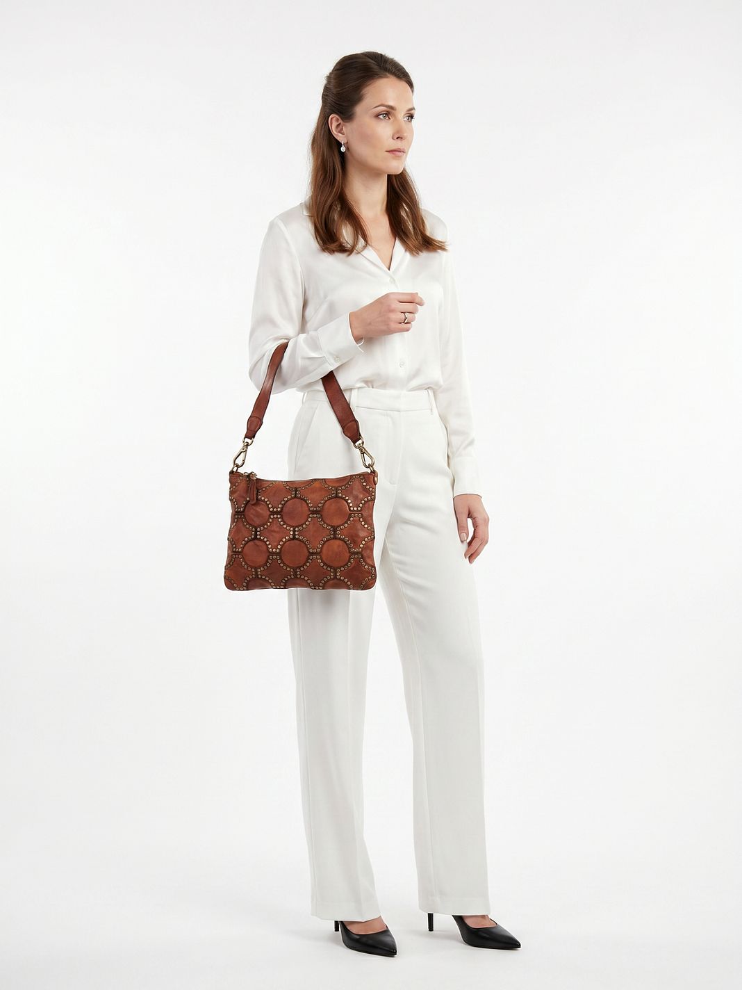 Campomaggi Margot Borsa a spalla M Vera Pelle 25 cm Campomaggi Margot Borsa a spalla M Vera Pelle 25 cm
