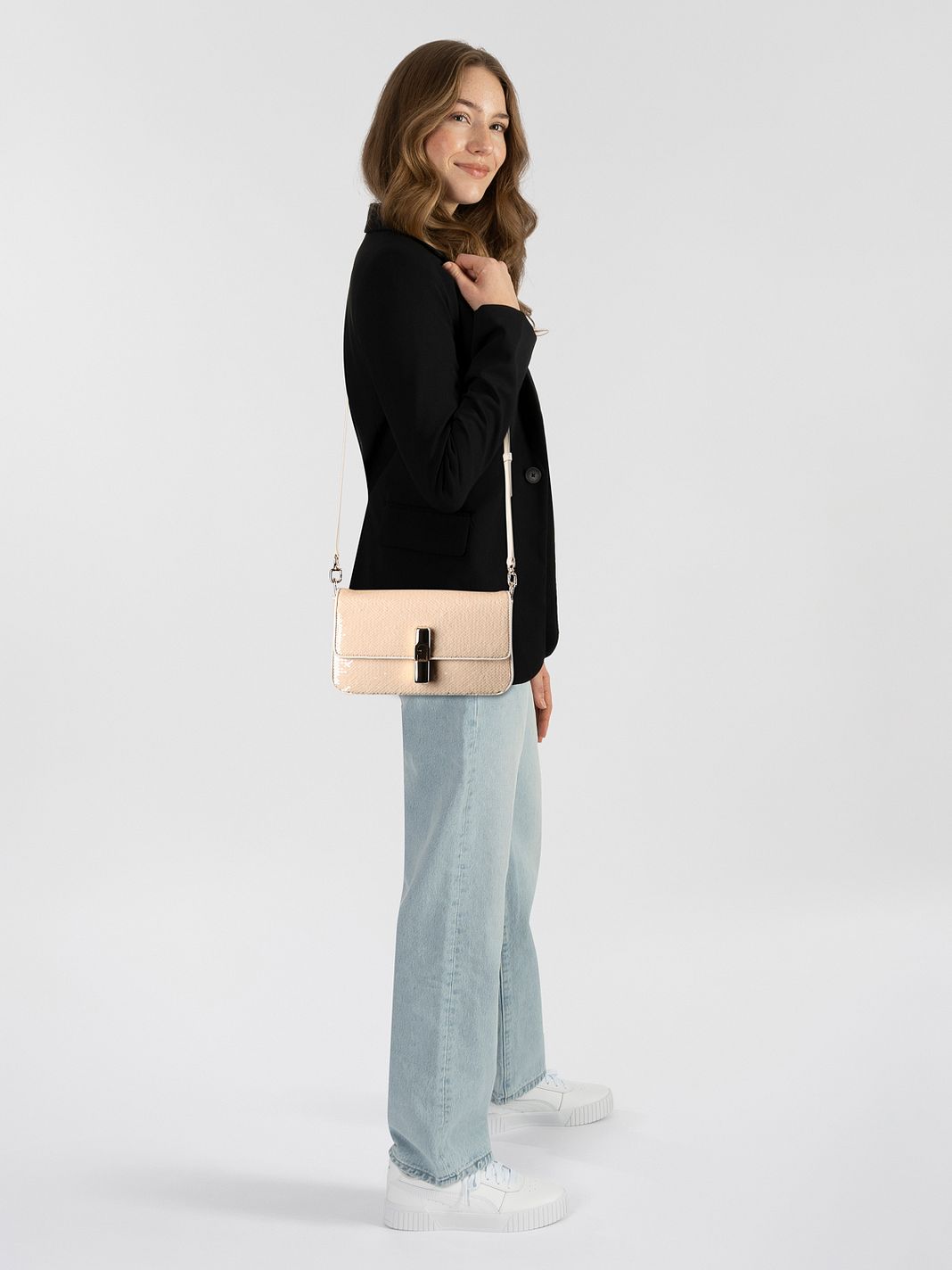 Furla Iride Borsa a tracolla S Vera Pelle 24 cm Furla Iride Borsa a tracolla S Vera Pelle 24 cm