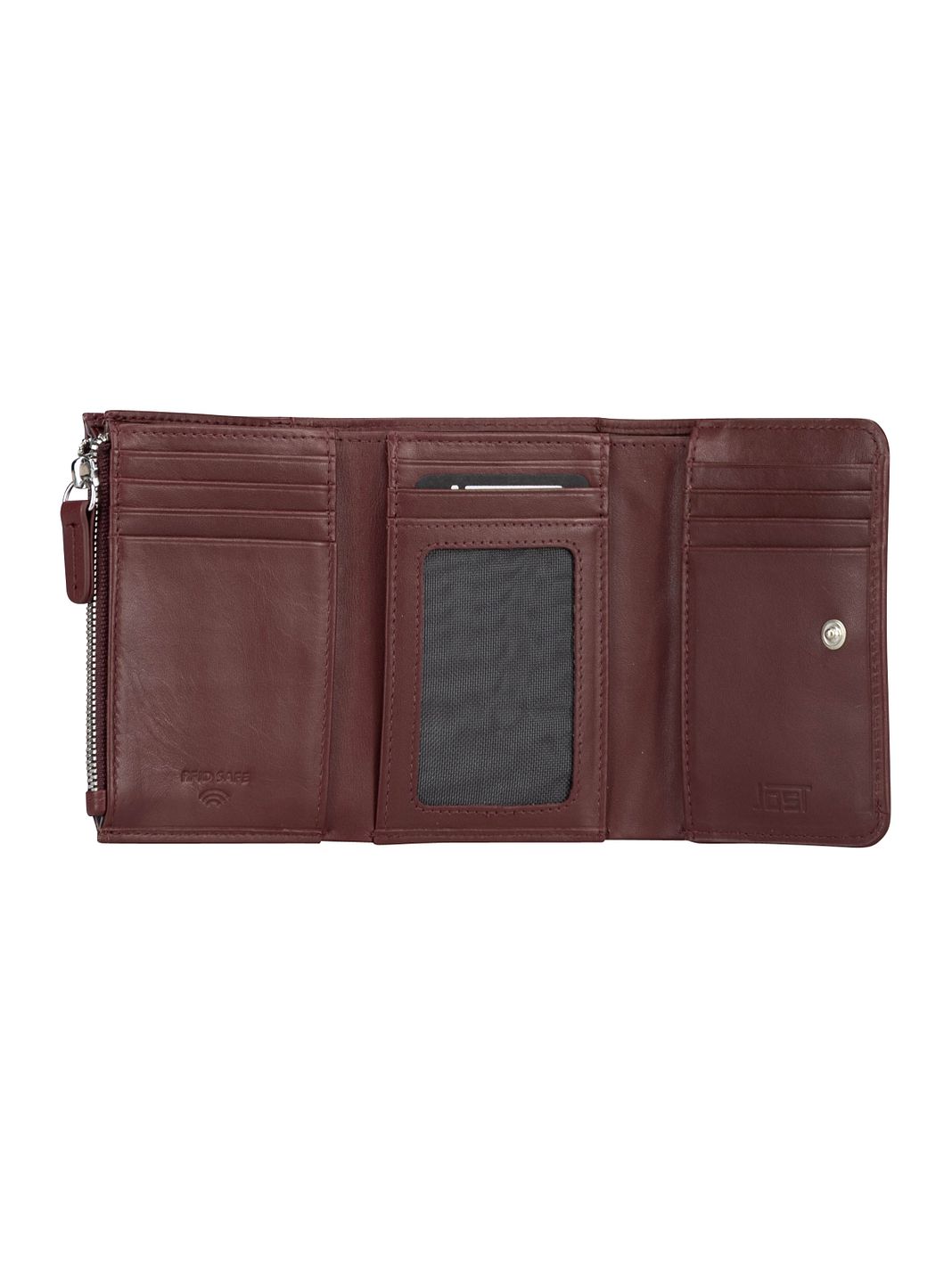 Jost Arva Portafoglio Protezione RFID Vera Pelle 12 cm Jost Arva Portafoglio Protezione RFID Vera Pelle 12 cm