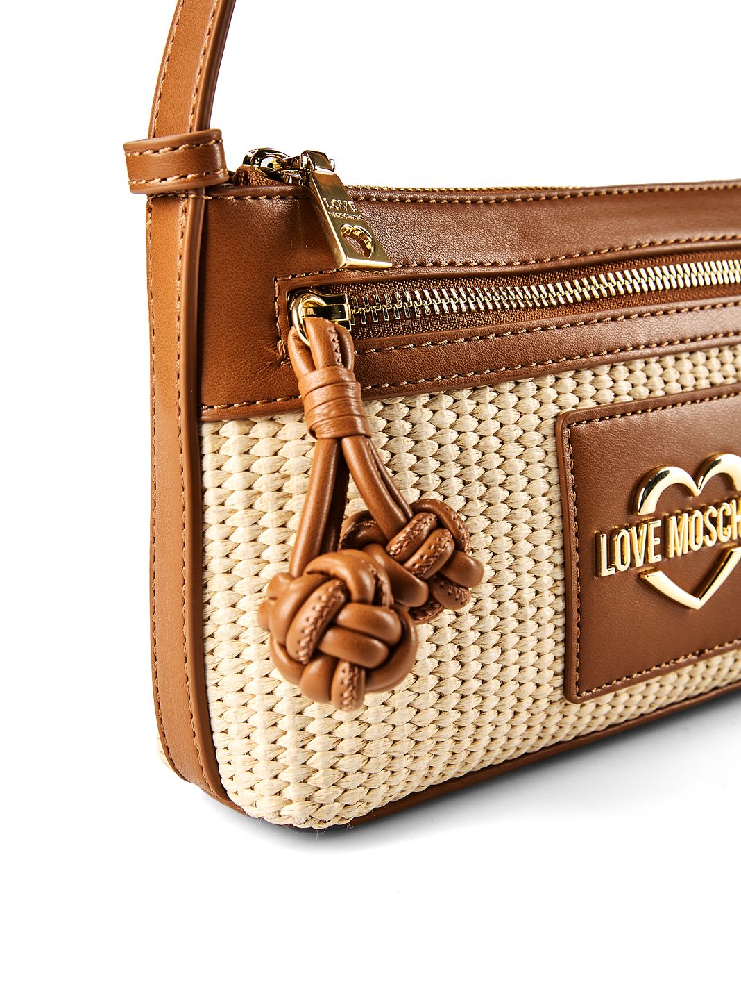 Love Moschino Straw Chic Borsa a spalla 25 cm