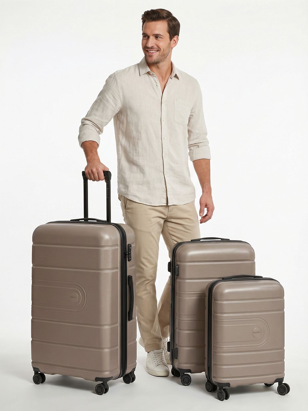 Redolz Essentials 11 4 ruote Set di valigie 3 pezzi espandibile