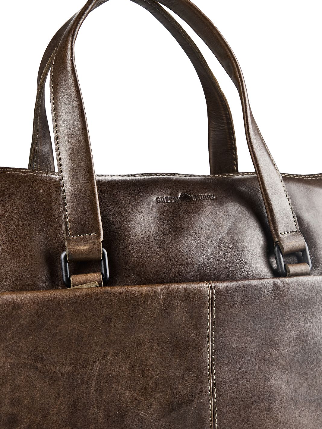 Greenburry Newport Cartella Vera Pelle 39 cm Vano porta PC Greenburry Newport Cartella Vera Pelle 39 cm Vano porta PC