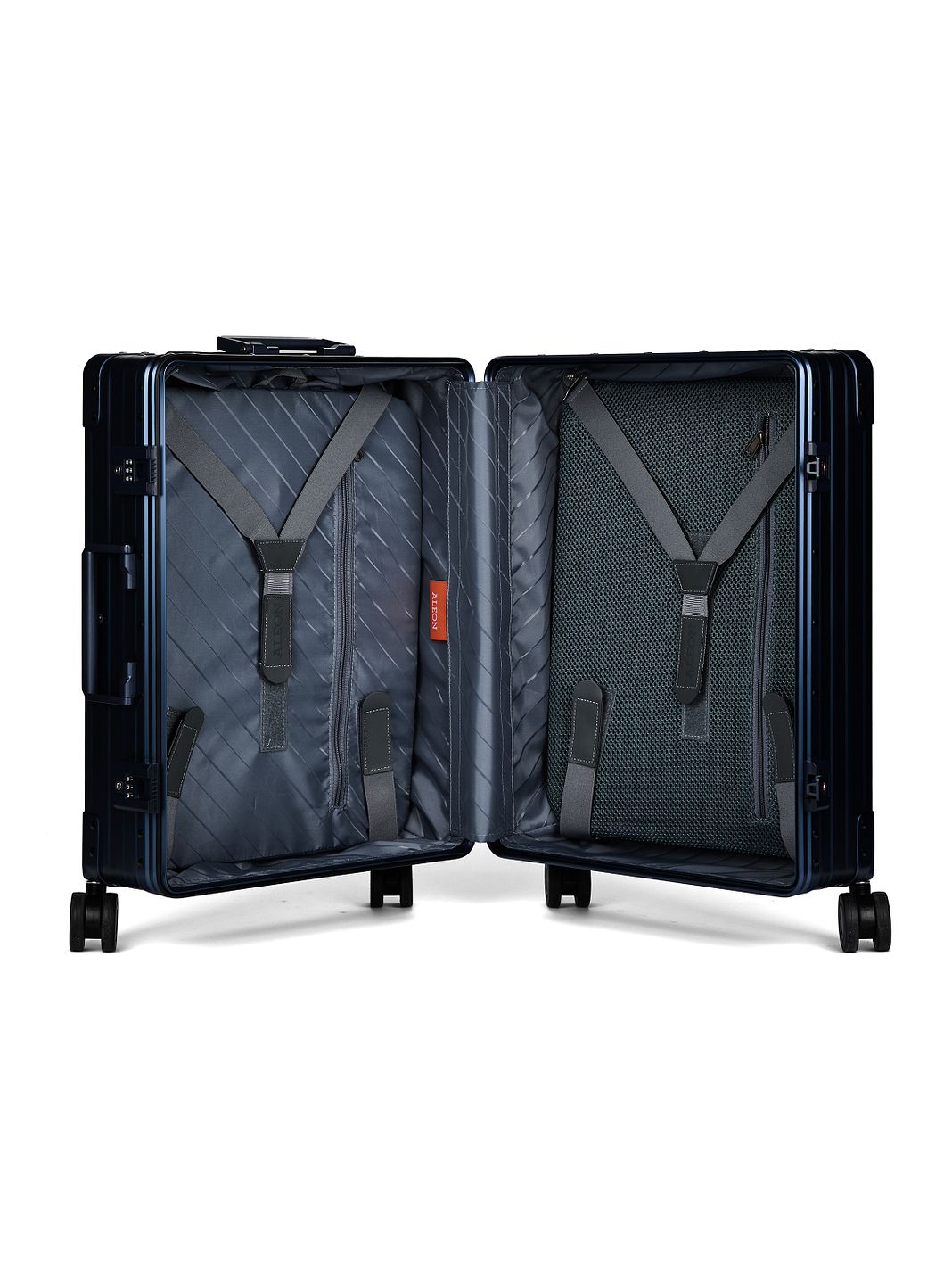 Aleon Trolley cabina Traveler Domestic a 4 ruote in Alluminio, 55 cm Aleon Trolley cabina Traveler Domestic a 4 ruote in Alluminio, 55 cm