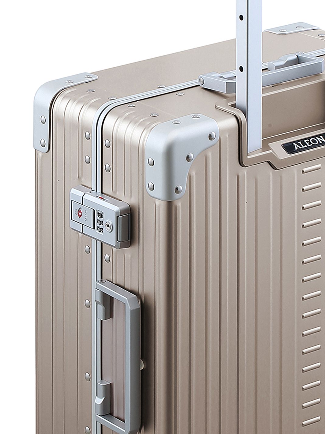 Aleon Maleta de cabina Fortis de aluminio con 4 ruedas, 54 cm Aleon Maleta de cabina Fortis de aluminio con 4 ruedas, 54 cm