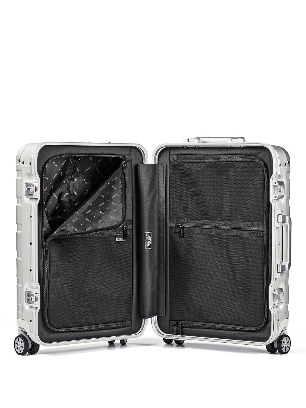 Redolz Trolley cabina Pro Alluminio a 4 ruote, modello S, in alluminio, 55 cm Redolz Trolley cabina Pro Alluminio a 4 ruote, modello S, in alluminio, 55 cm