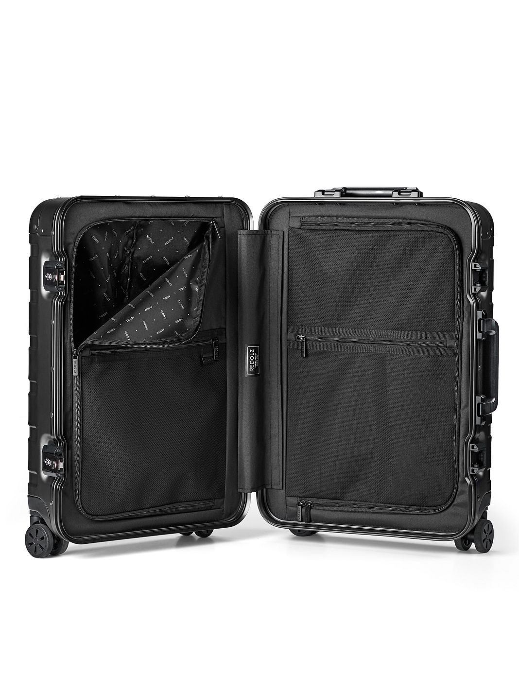 Redolz Trolley cabina Pro Alluminio a 4 ruote, modello S, in alluminio, 55 cm Redolz Trolley cabina Pro Alluminio a 4 ruote, modello S, in alluminio, 55 cm