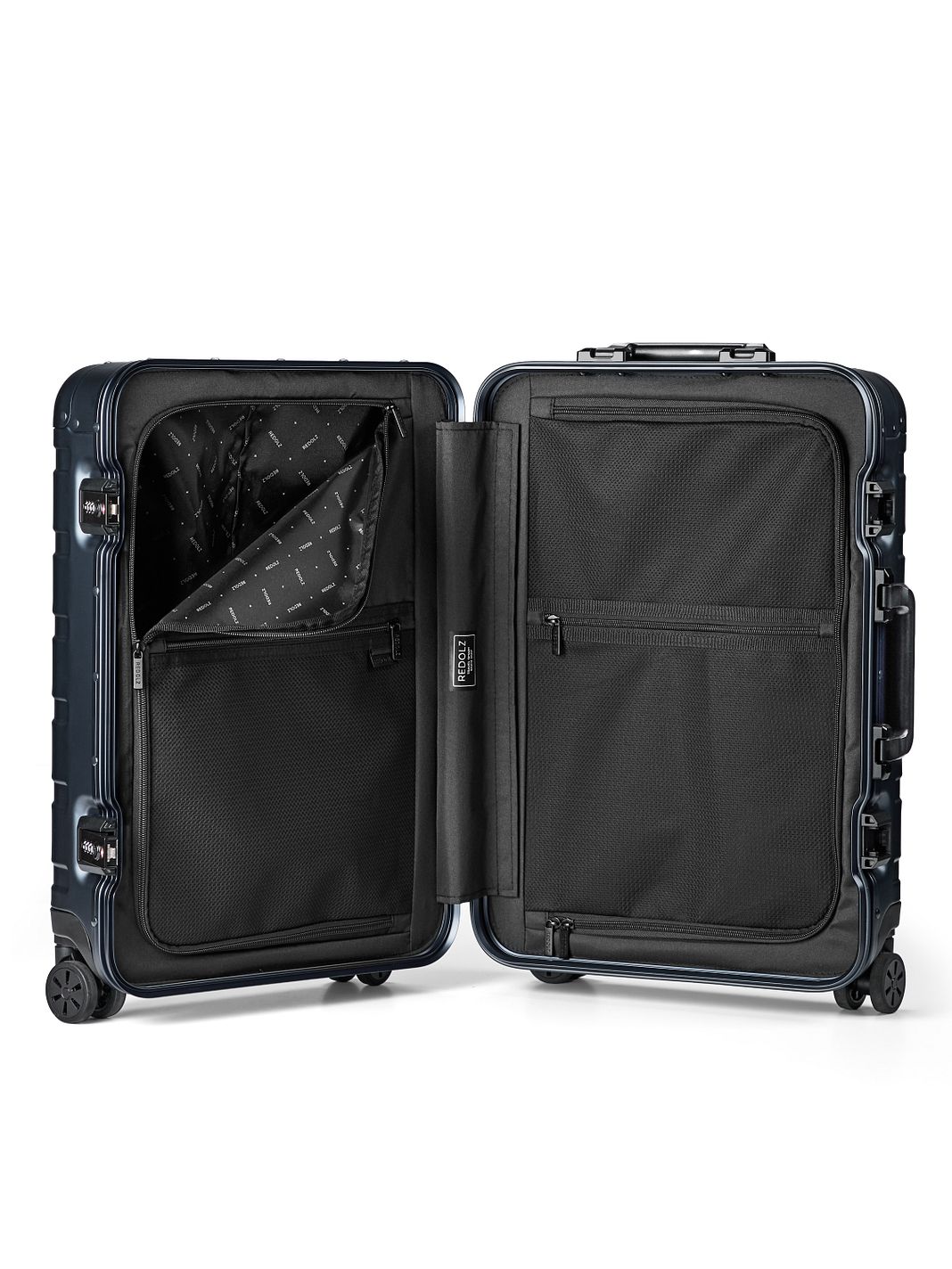 Redolz Trolley cabina Pro Alluminio a 4 ruote, modello S, in alluminio, 55 cm Redolz Trolley cabina Pro Alluminio a 4 ruote, modello S, in alluminio, 55 cm