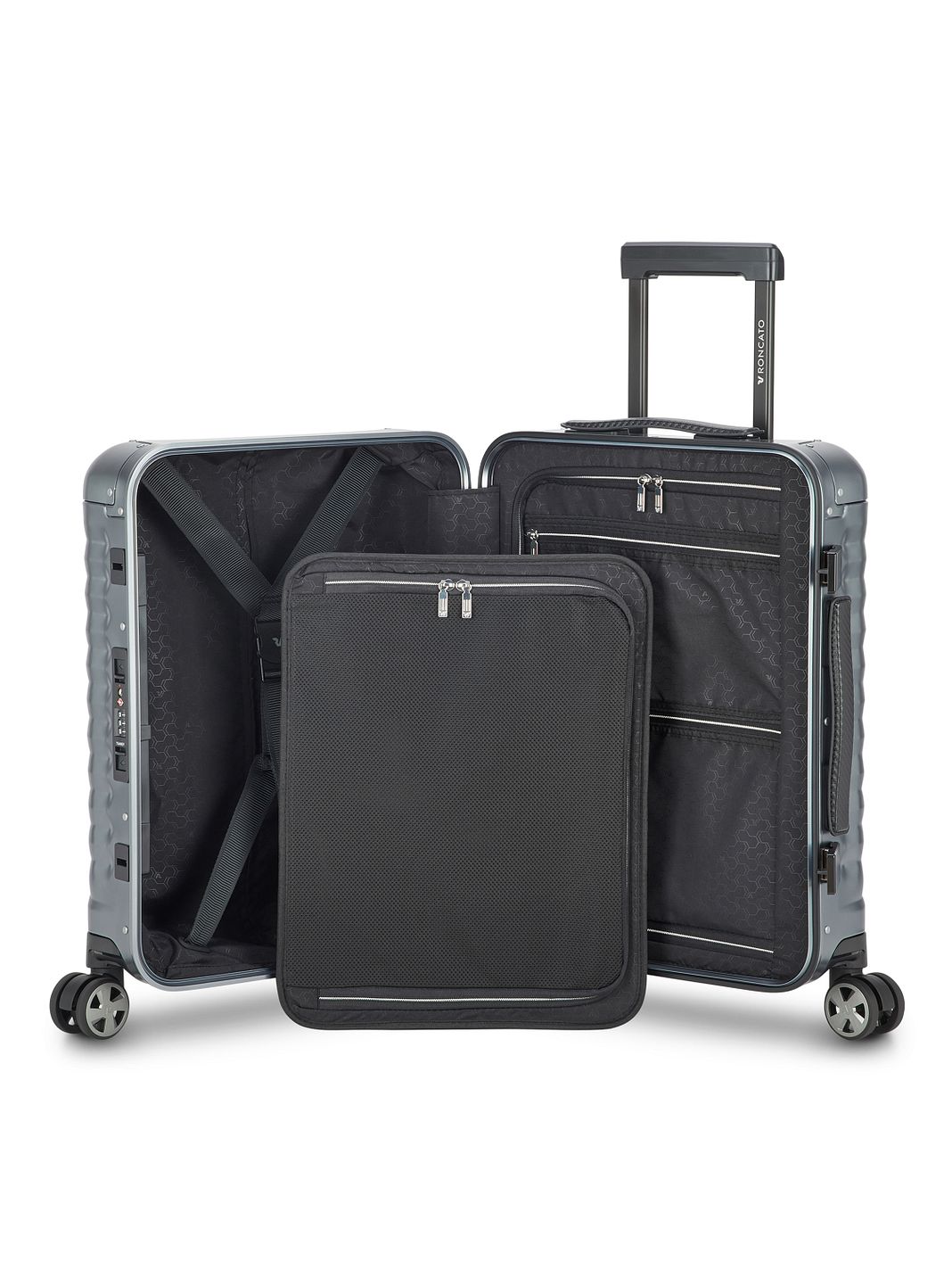 Roncato Trolley cabina Uno in alluminio con 4 ruote, 55 cm Roncato Trolley cabina Uno in alluminio con 4 ruote, 55 cm