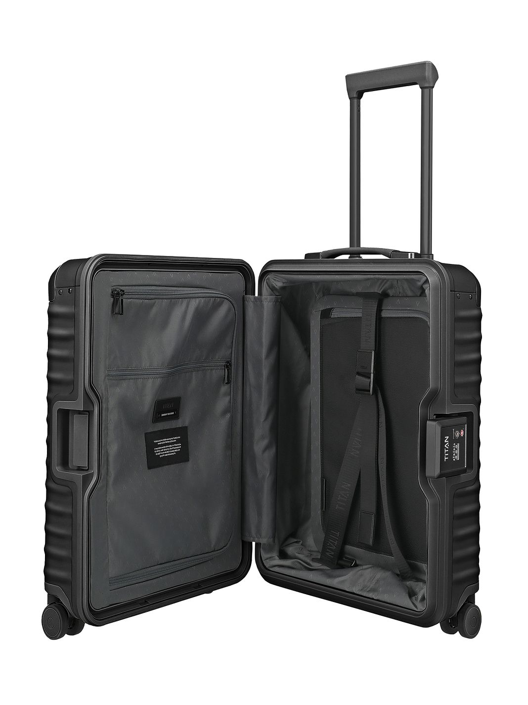Titan Trolley cabina Eternity a 4 ruote, in Alluminio, 55 cm Titan Trolley cabina Eternity a 4 ruote, in Alluminio, 55 cm