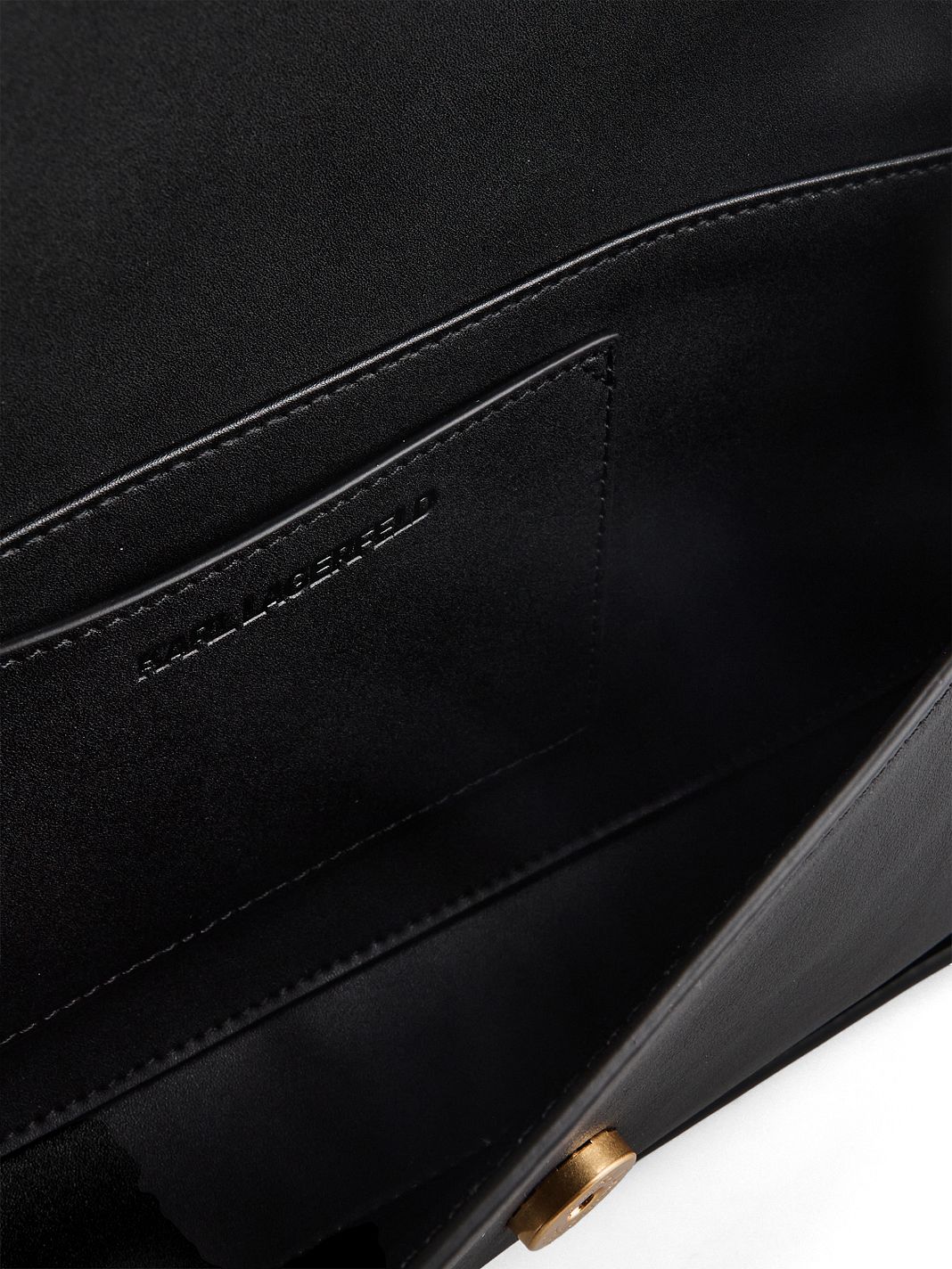Karl Lagerfeld Signature Borsa a spalla Vera Pelle 32.5 cm