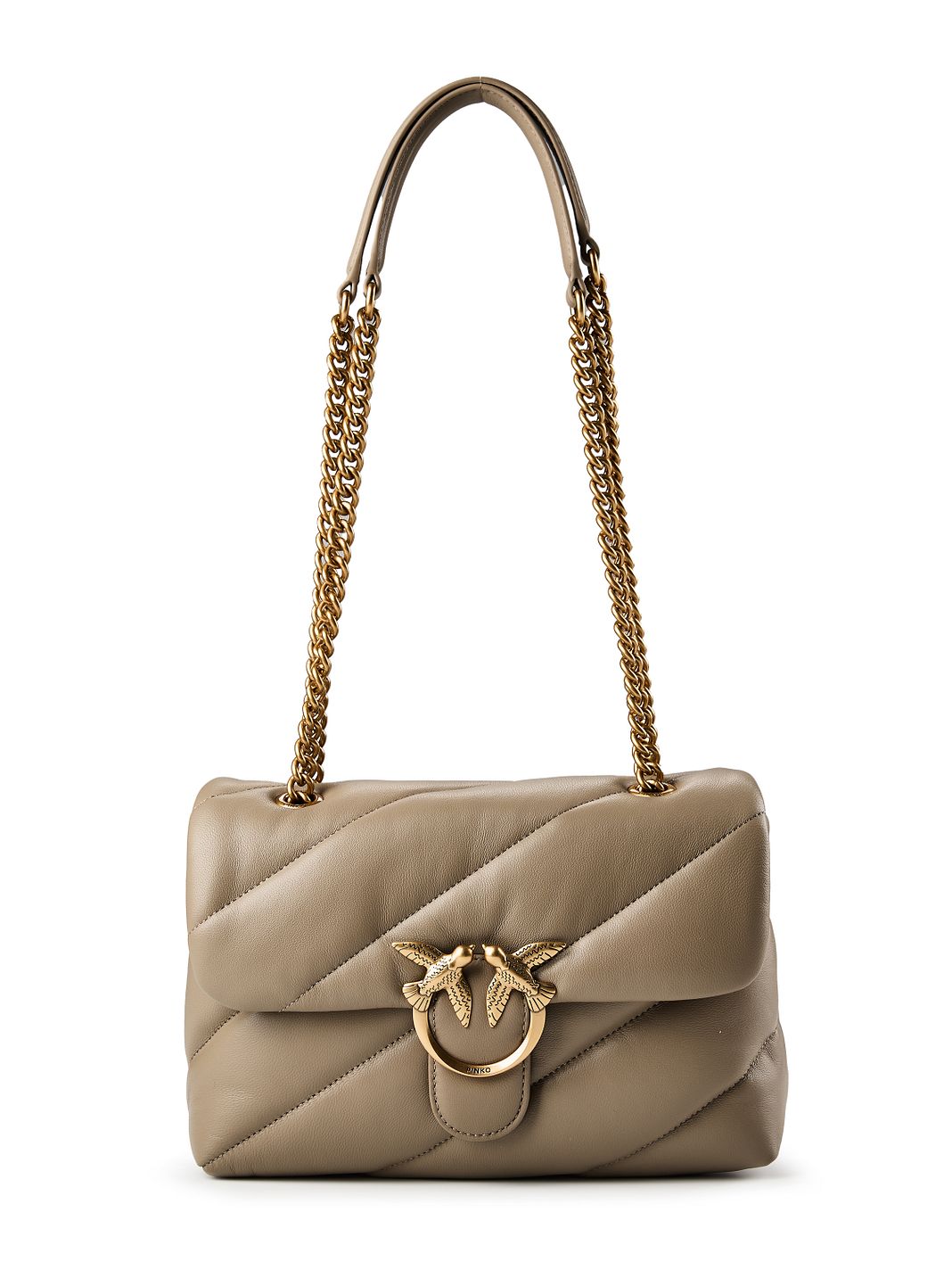 PINKO Love Puff Bolso bandolera Piel natural 27 cm PINKO Love Puff Bolso bandolera Piel natural 27 cm
