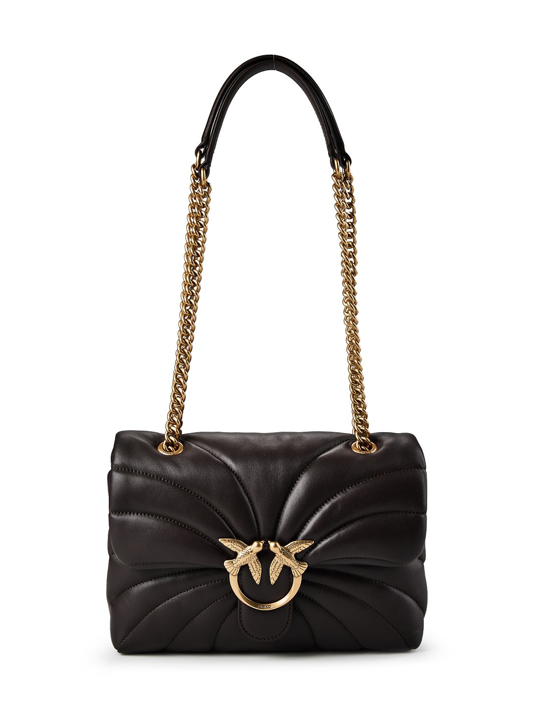 PINKO Love Puff Borsa a spalla Vera Pelle 30 cm PINKO Love Puff Borsa a spalla Vera Pelle 30 cm