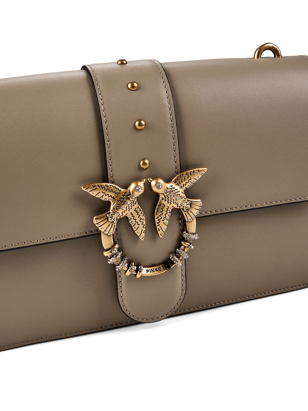 PINKO Love One Borsa a tracolla Vera Pelle 27 cm PINKO Love One Borsa a tracolla Vera Pelle 27 cm
