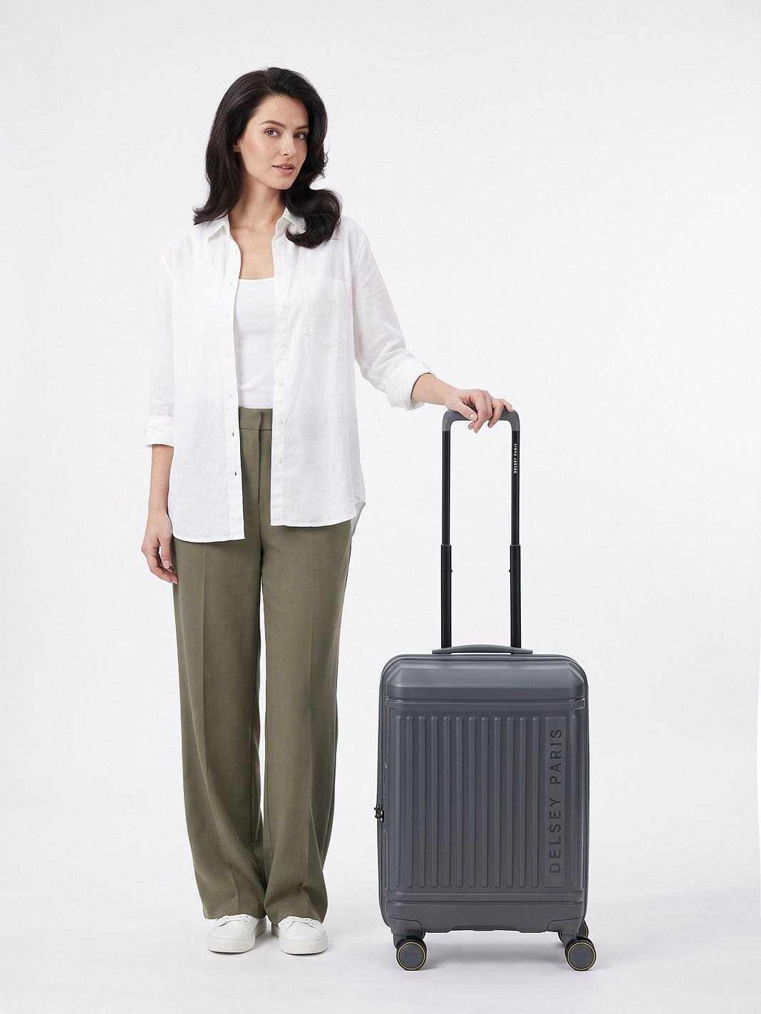 Delsey Paris Lutece 4 ruote Trolley cabina 55 cm espandibile Delsey Paris Lutece 4 ruote Trolley cabina 55 cm espandibile