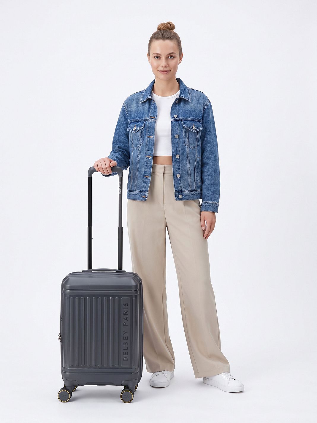 Delsey Paris Lutece 4 ruote Trolley cabina 55 cm espandibile Delsey Paris Lutece 4 ruote Trolley cabina 55 cm espandibile