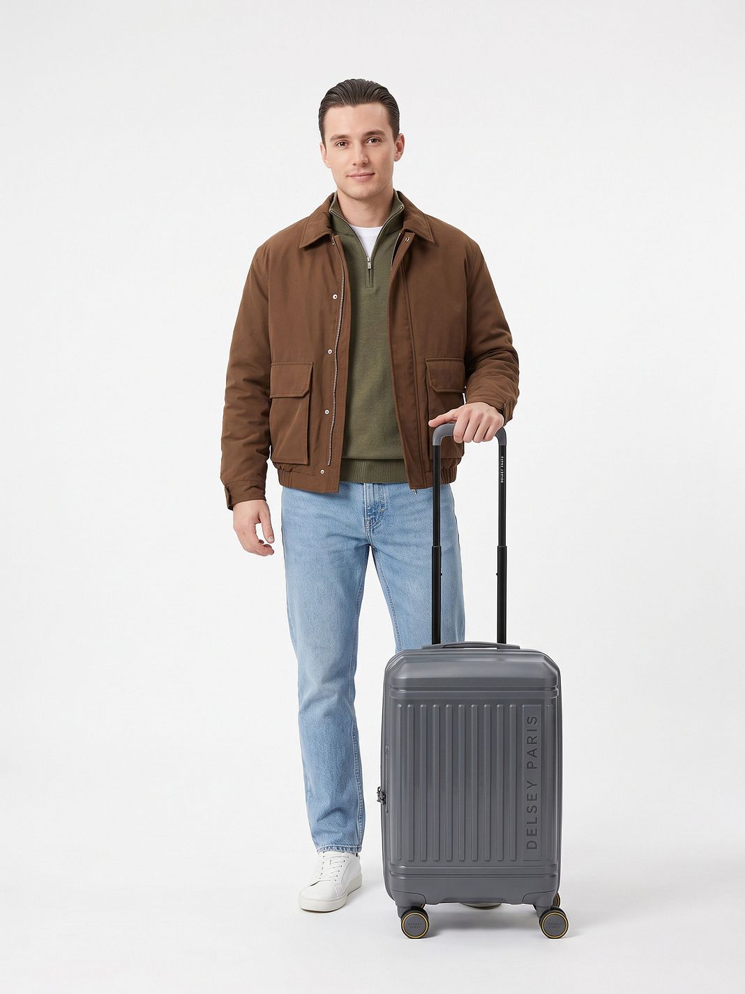 Delsey Paris Lutece 4 ruote Trolley cabina 55 cm espandibile Delsey Paris Lutece 4 ruote Trolley cabina 55 cm espandibile